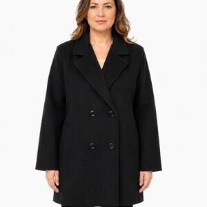 Vintage Union Made in USA J&H Fashions Double Breasted Wool Pea Coat Jacket 14